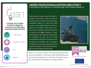 Green Professionalization and Ethics